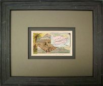FRAMED Arbuckles Coffee Card of the Cape Colony (South Africa)'