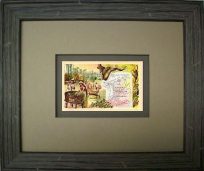 FRAMED Arbuckles Coffee Card of the United States of Colombia'