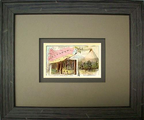 FRAMED Arbuckles Coffee Card of Ecuador'