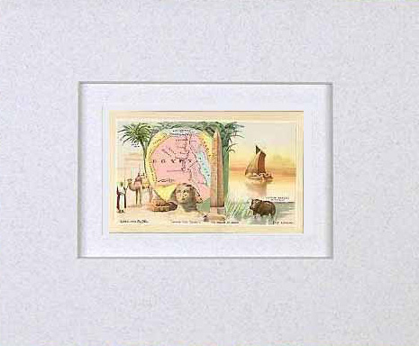 MATTED Arbuckles Coffee Card of Egypt' MATTED Arbuckles Coffee Card of Egypt'