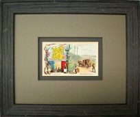 FRAMED Arbuckles Coffee Card of France'
