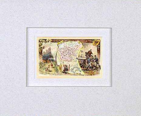 MATTED Arbuckles Coffee Card of the German Empire'