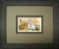 FRAMED Arbuckles Coffee Card of India'