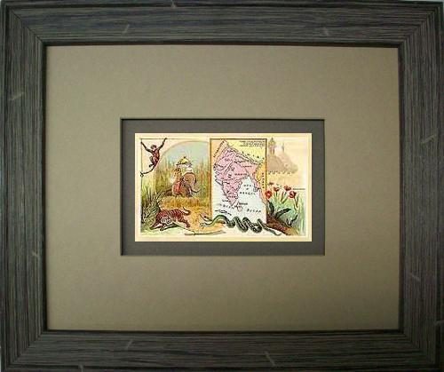 FRAMED Arbuckles Coffee Card of India'