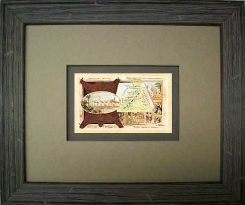 FRAMED Arbuckles Coffee Card of Morocco and Algeria'