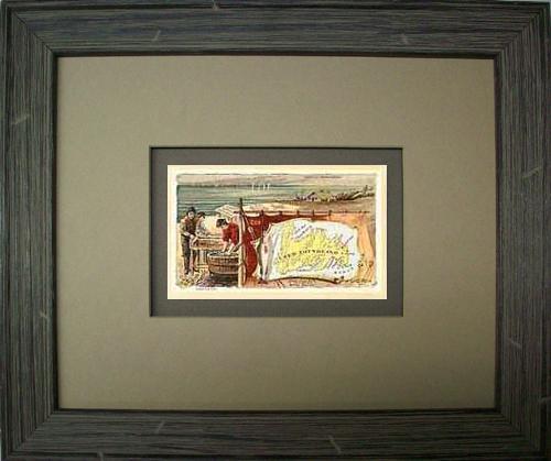 FRAMED Arbuckles Coffee Card of New Foundland'
