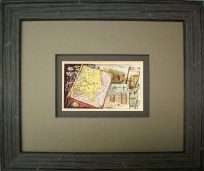 FRAMED Arbuckles Coffee Card of Russia'