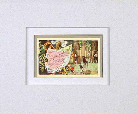 MATTED Arbuckles Coffee Card of Spain'
