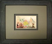 FRAMED Arbuckles Coffee Card of Switzerland'