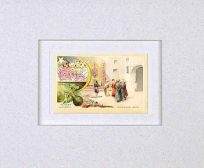 MATTED Arbuckles Coffee Card of Turkey'