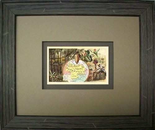 FRAMED Arbuckles Coffee Card of Venezuela'