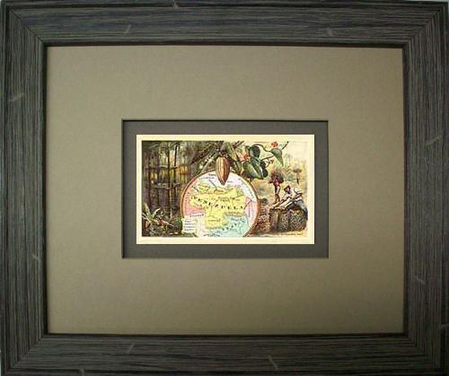 FRAMED Arbuckles Coffee Card of Venezuela' FRAMED Arbuckles Coffee Card of Venezuela'