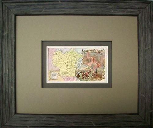 FRAMED Arbuckles Coffee Card of Wisconsin'