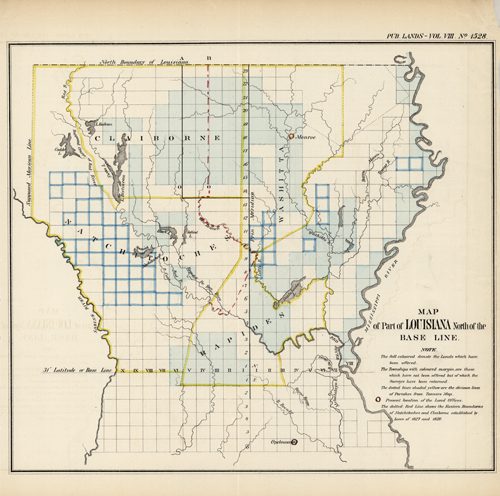 Map of Part of Louisiana North of the Base Line