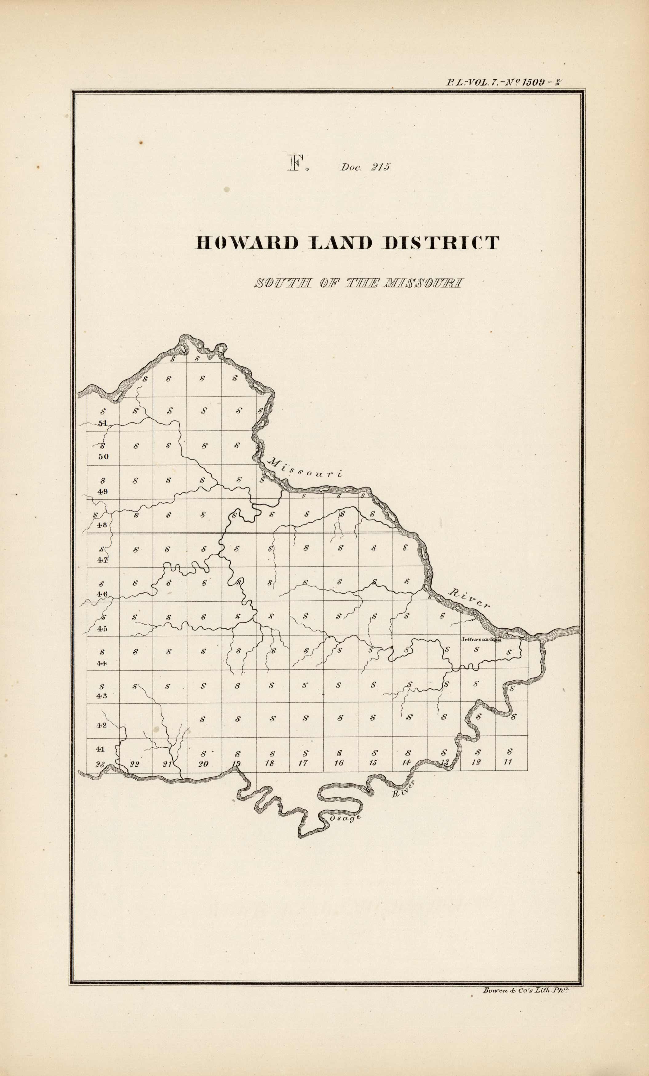 Howard Land District South of the Missouri
