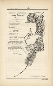 Plan Des Habitations de Joseph Perrilliat a Barataria