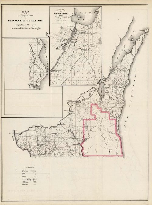 Map of the Surveyed part of Wisconsin Territory