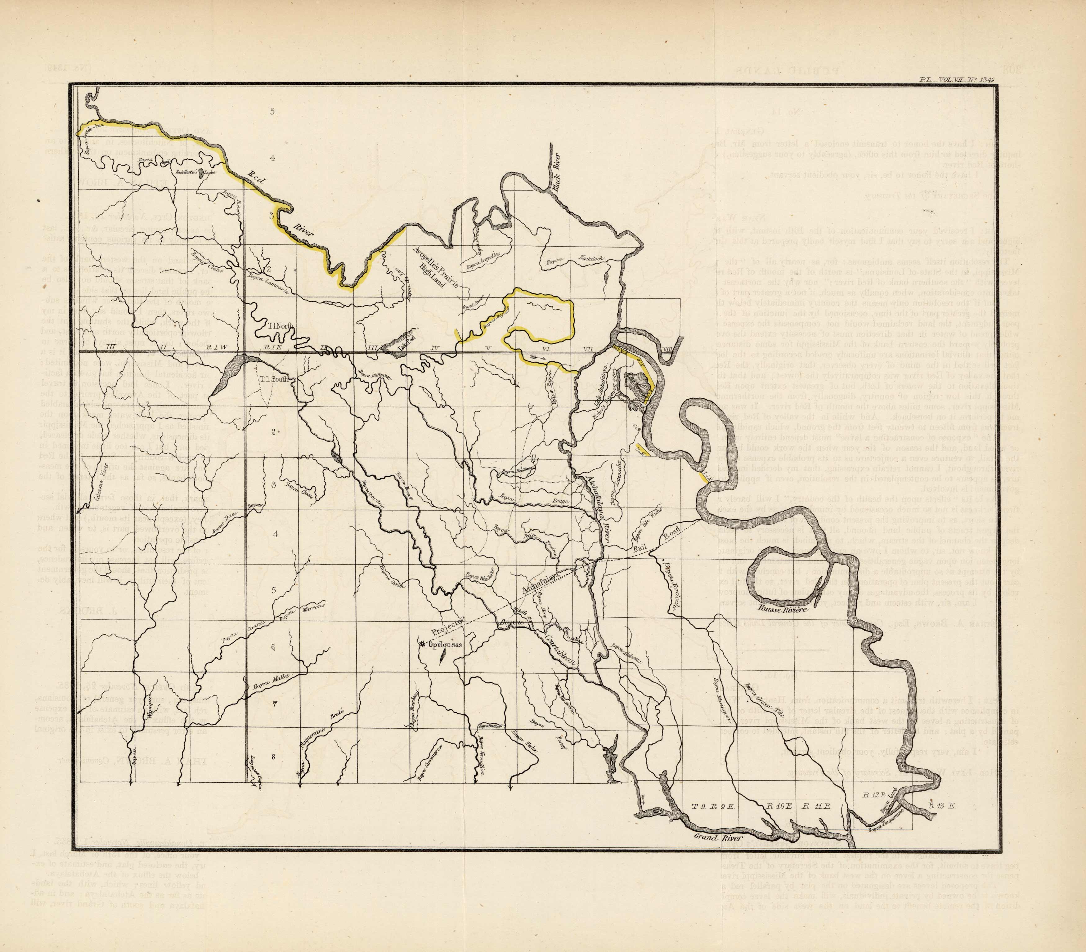 Louisiana South and West of Red and Mississippi Rivers