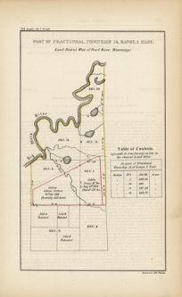 Part of Fractional. Township 14. Range. 5 East. Land District West of Pearl River