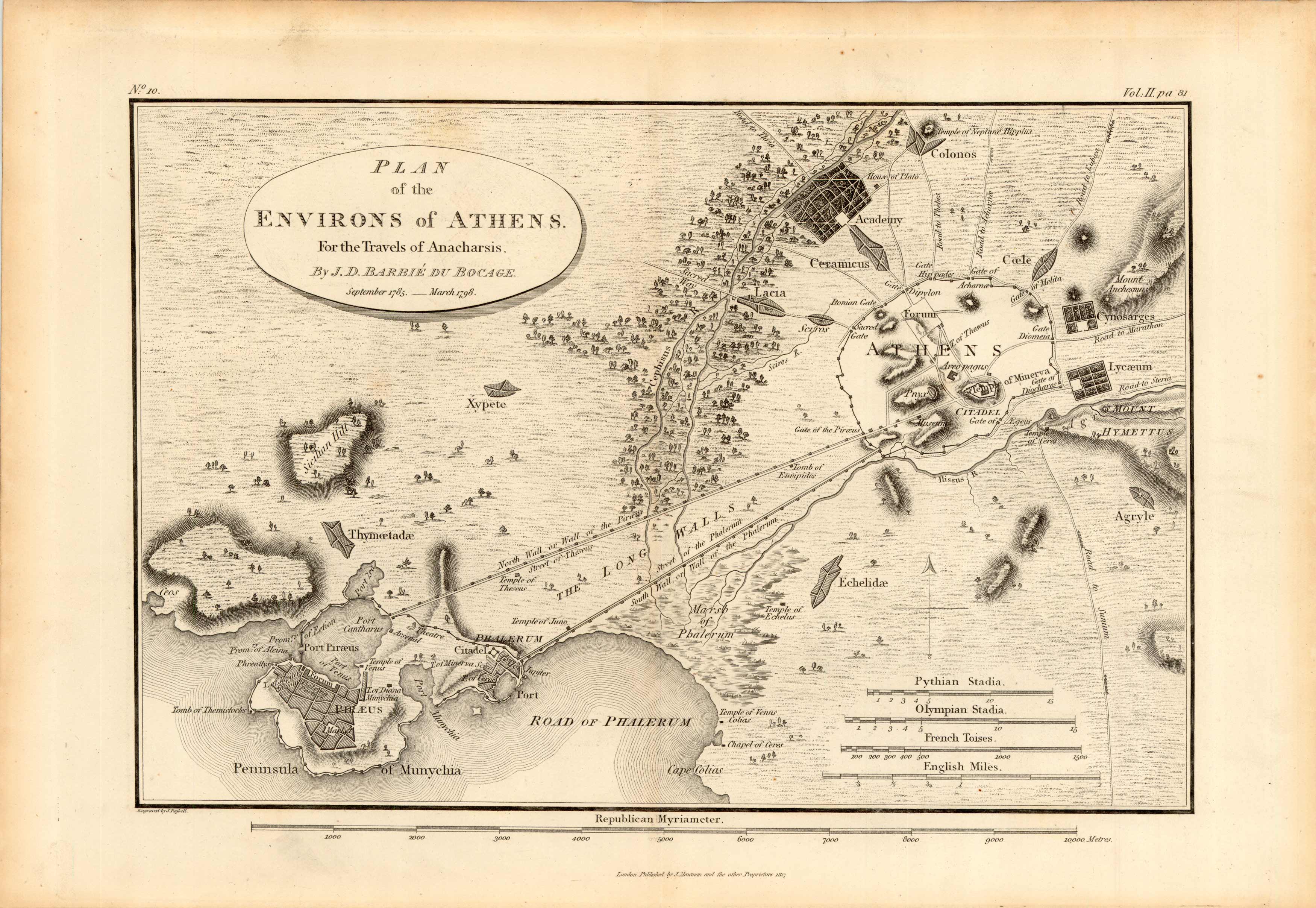 Plan of the Environs of Athens