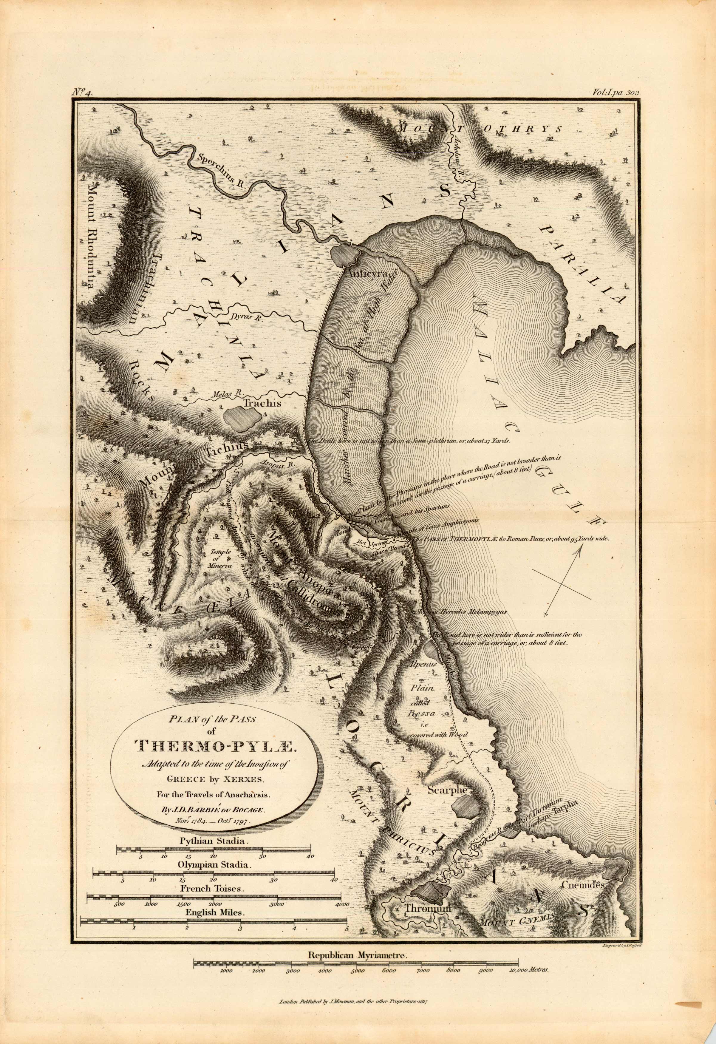 Plan of the Pass of Thermo-Pylae