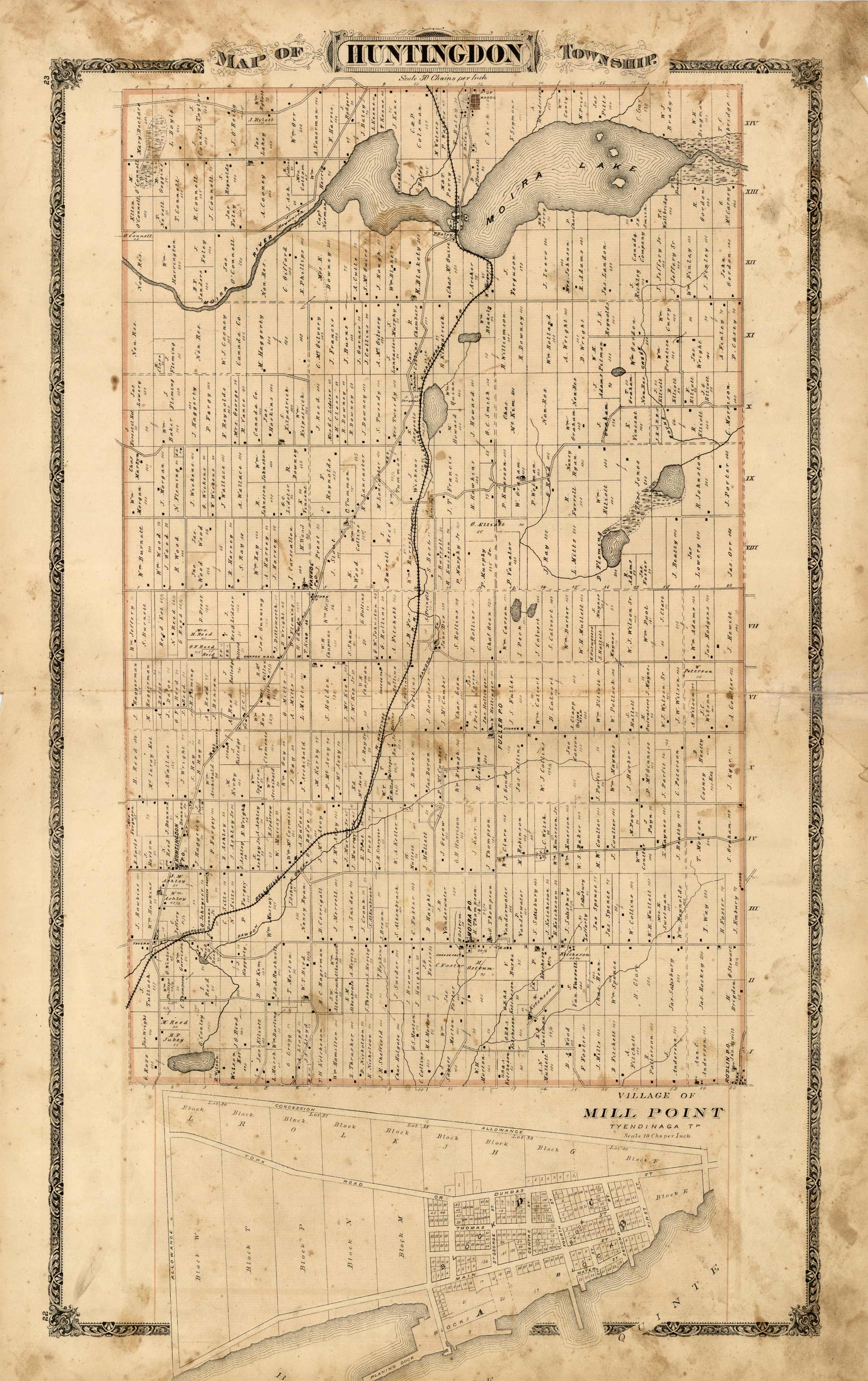 Map of Huntingdon Township Map of Huntingdon Township
