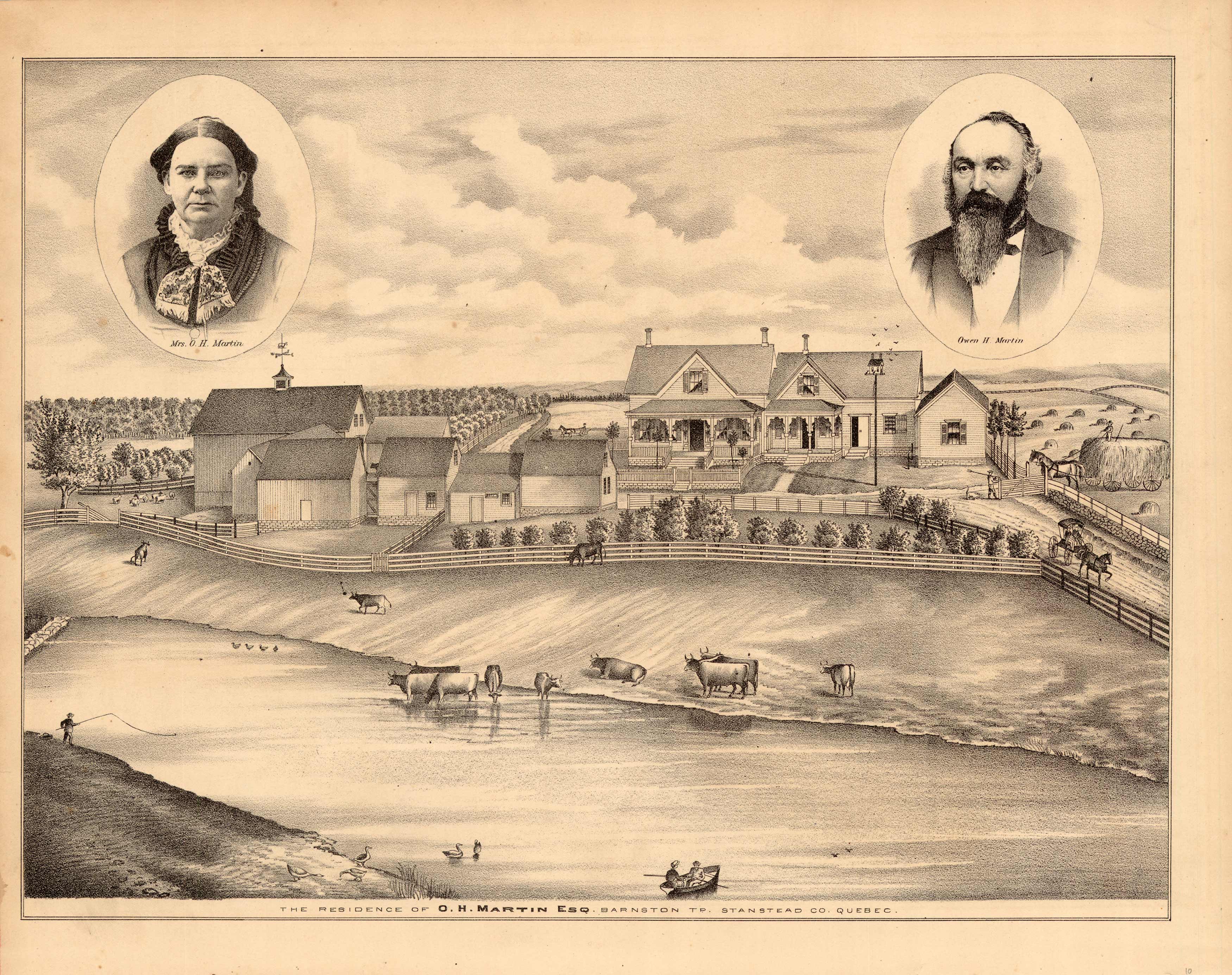 Residence of O.H. Martin Esq. Stanstead County Quebec