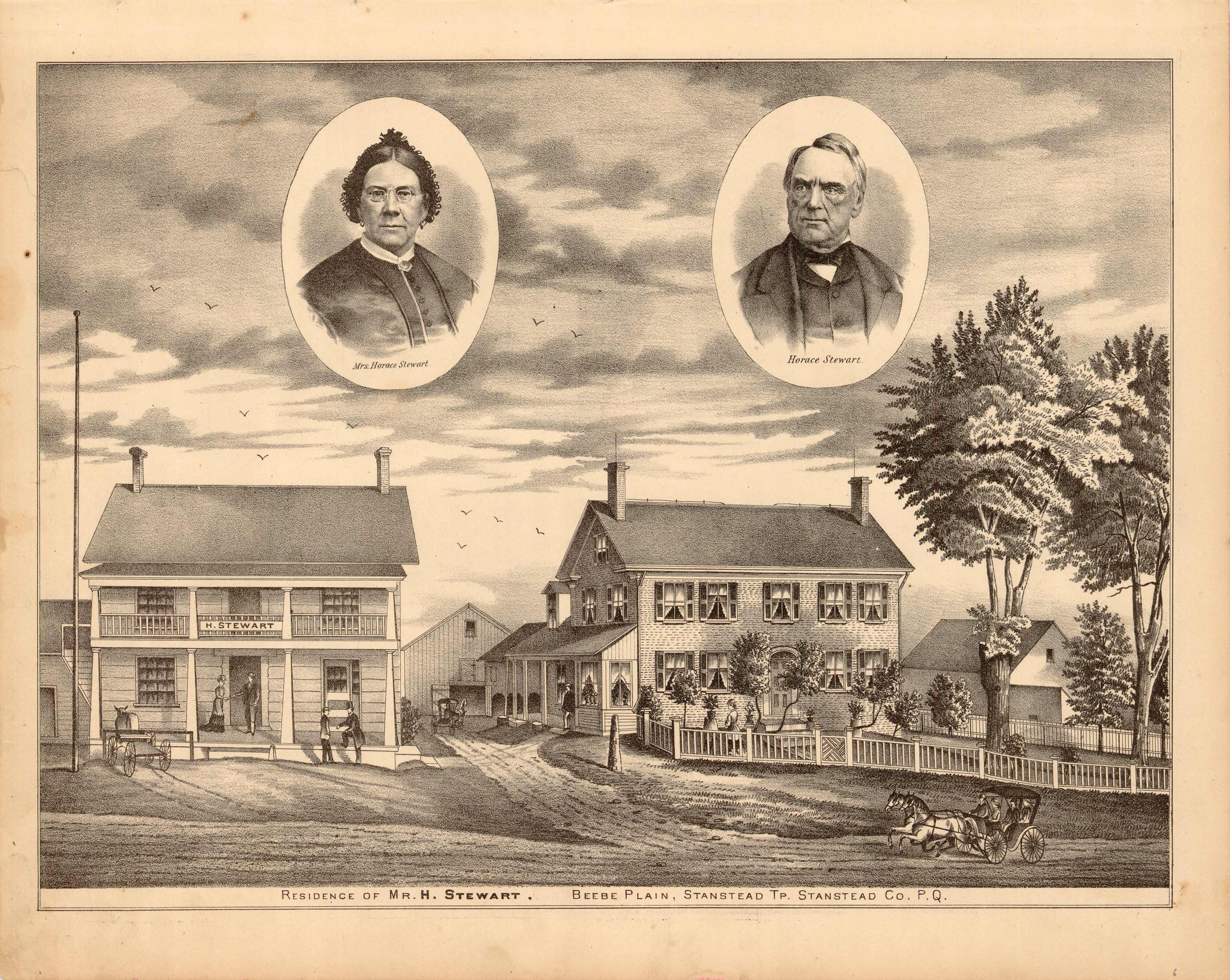 Residence of Mr. H. Stewart. Beebe Plain Residence of Mr. H. Stewart. Beebe Plain