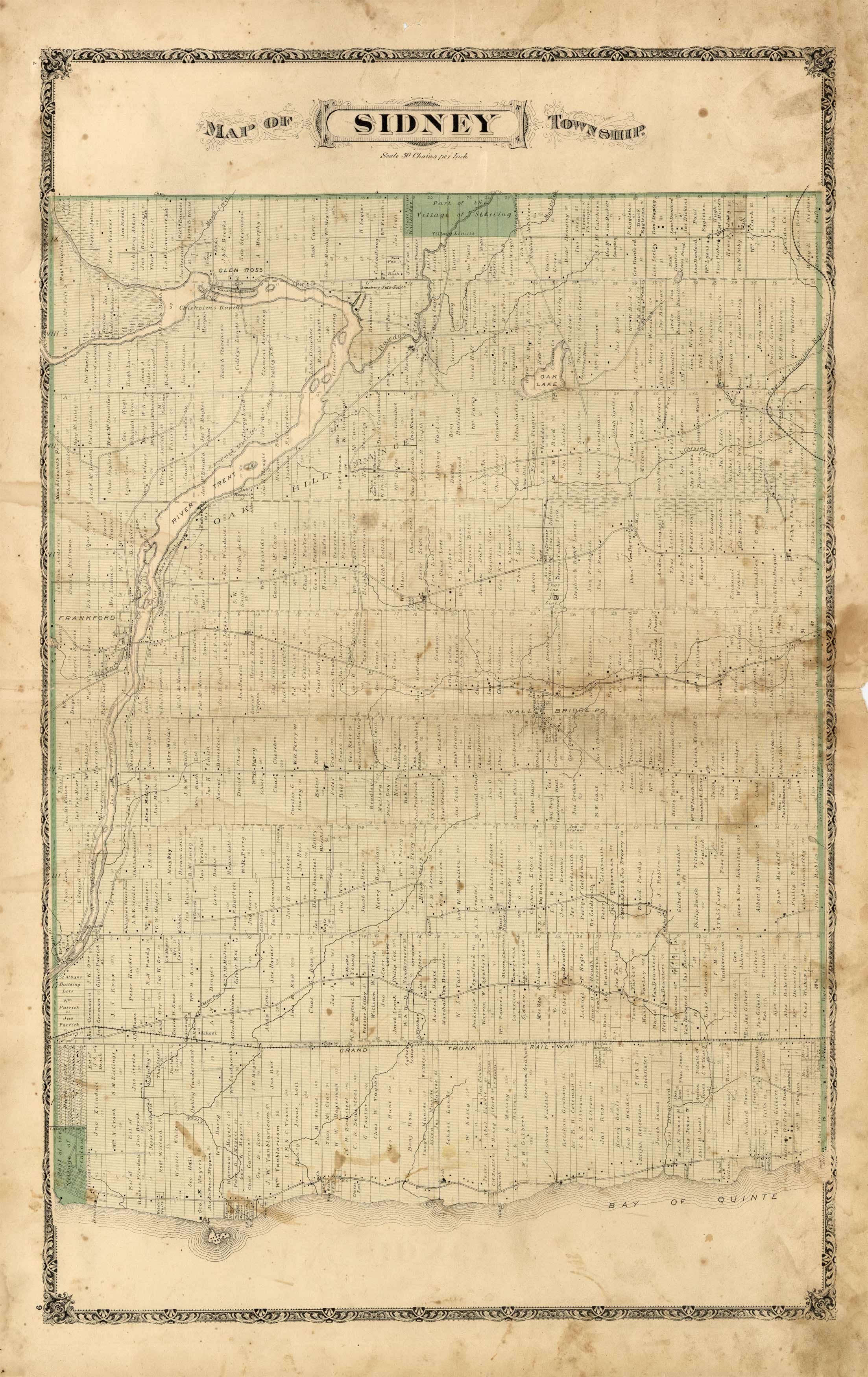 Map of Sidney Township Map of Sidney Township