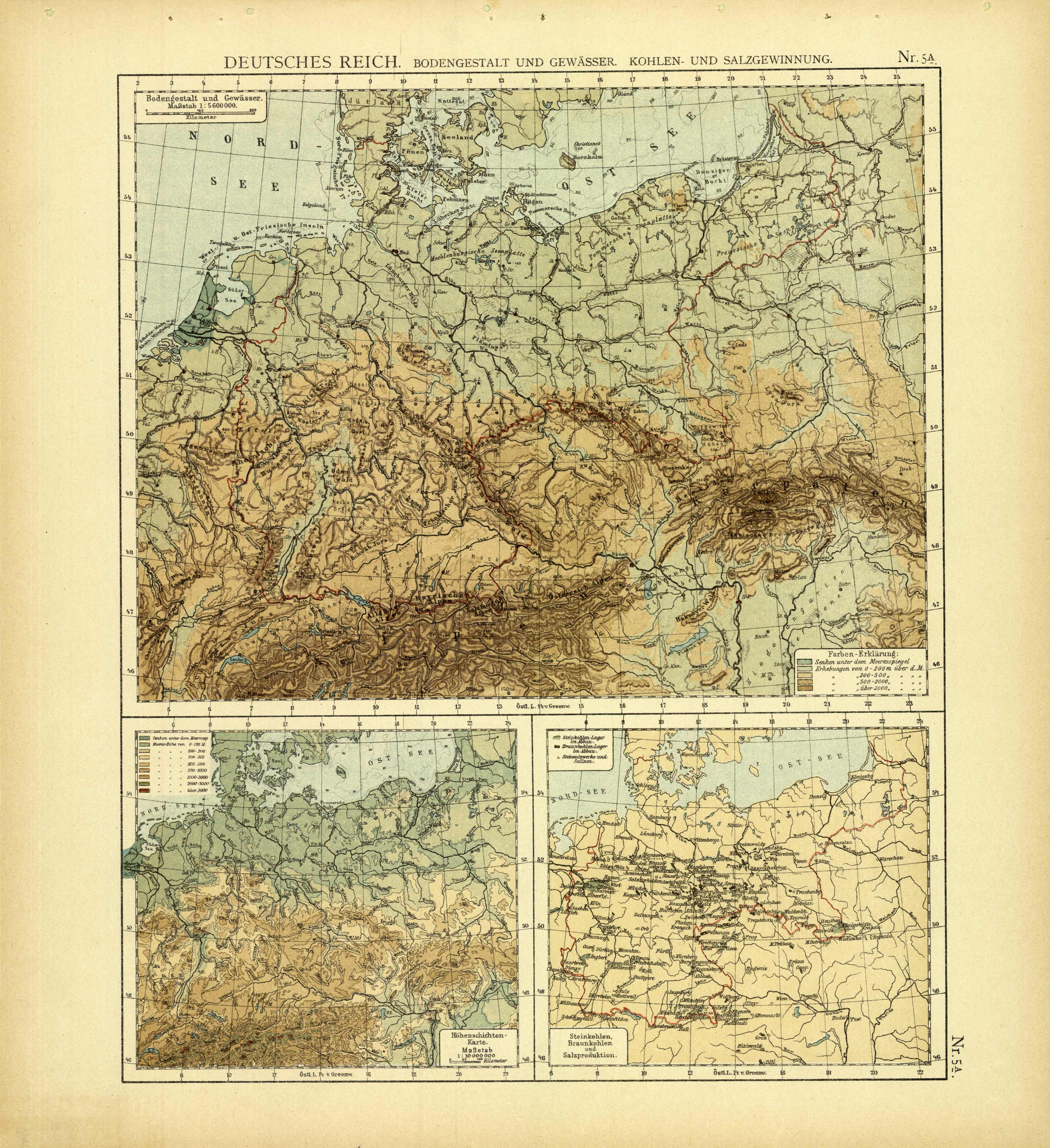 Deutsches Reich Bodengestalt und Gewasser Deutsches Reich Bodengestalt und Gewasser