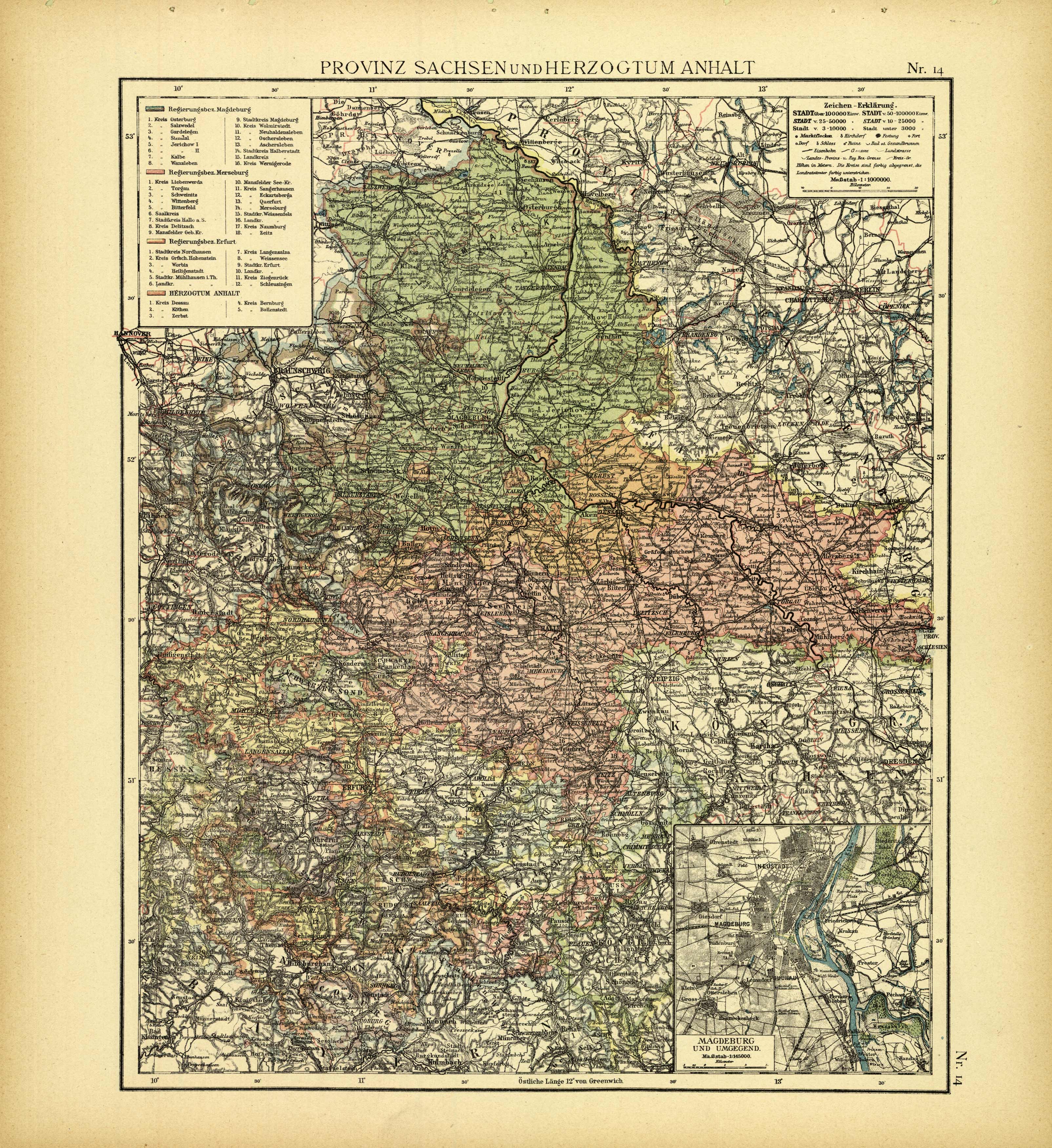 Provinz Sachsen und Herzogtum Anhalt (Providence Saxony and Duchy Anhult Provinz Sachsen und Herzogtum Anhalt (Providence Saxony and Duchy Anhult
