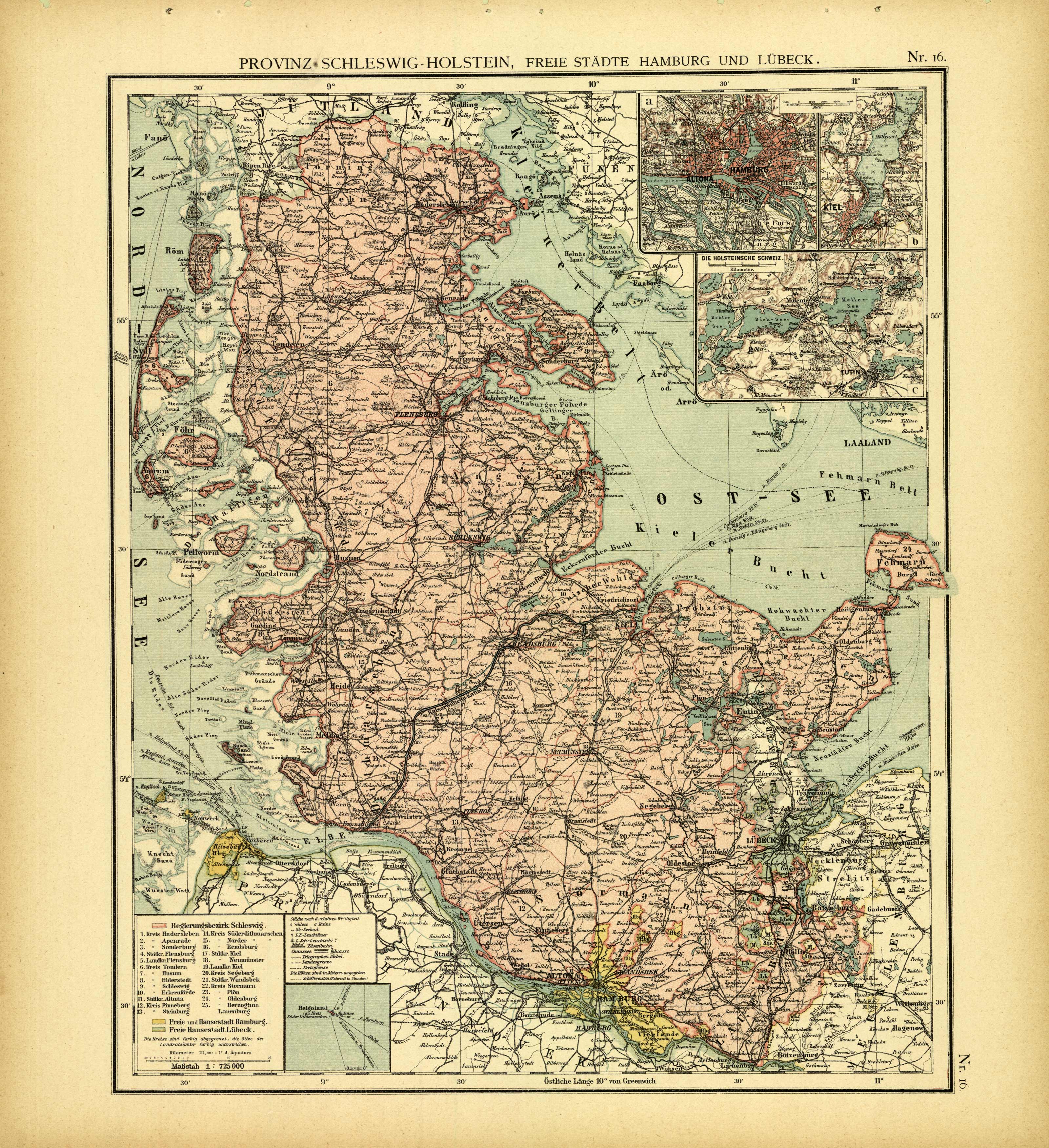 Provinz Schleswig Holstein Freie Stagte Hamburg und Lubeck (Providence Schleswig Holstein Free Cities Hamburg and Lubeck)