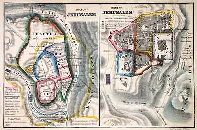Maps of Ancient Jerusalem and Modern Jerusalem Maps of Ancient Jerusalem and Modern Jerusalem