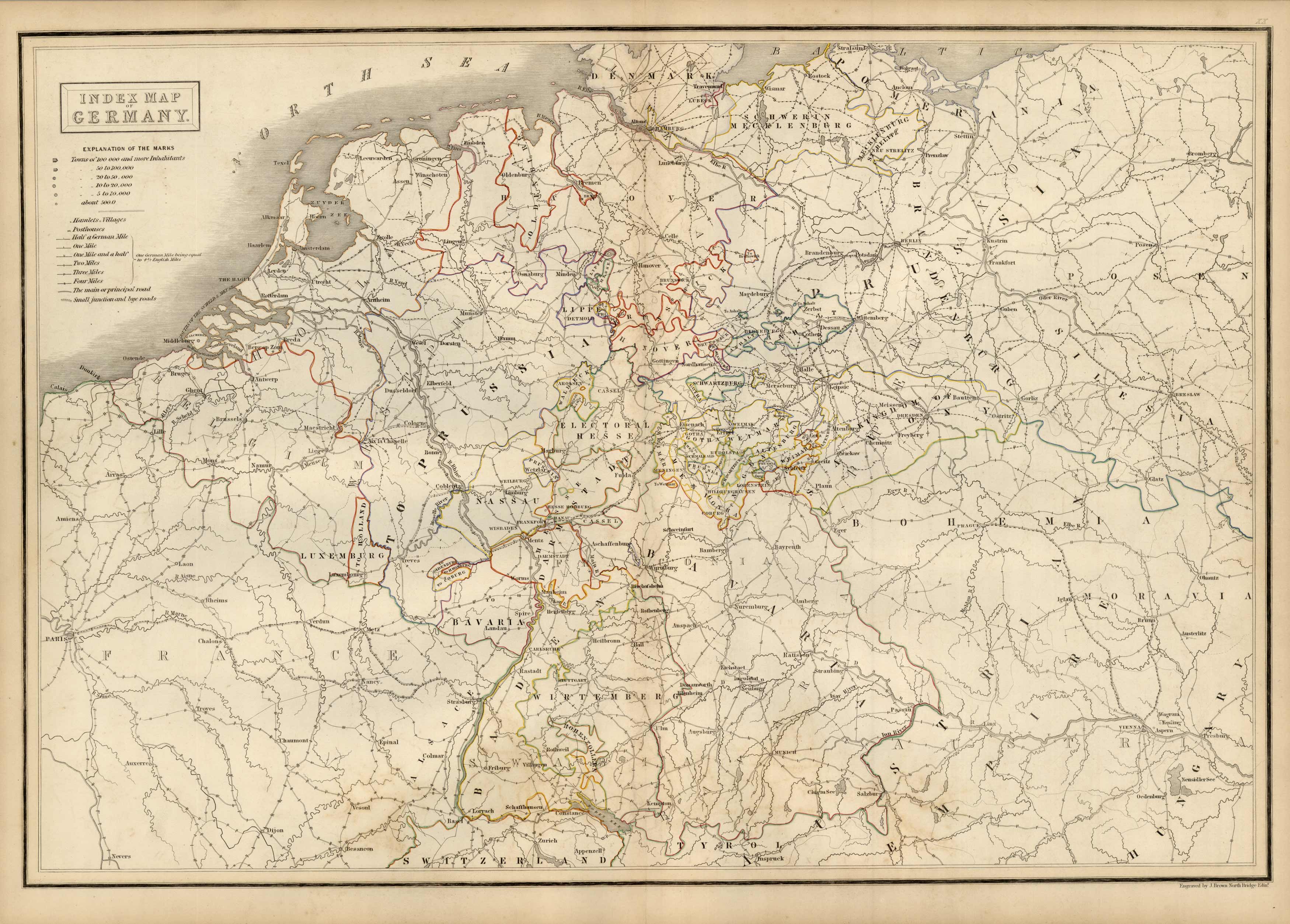 Index Map of Germany