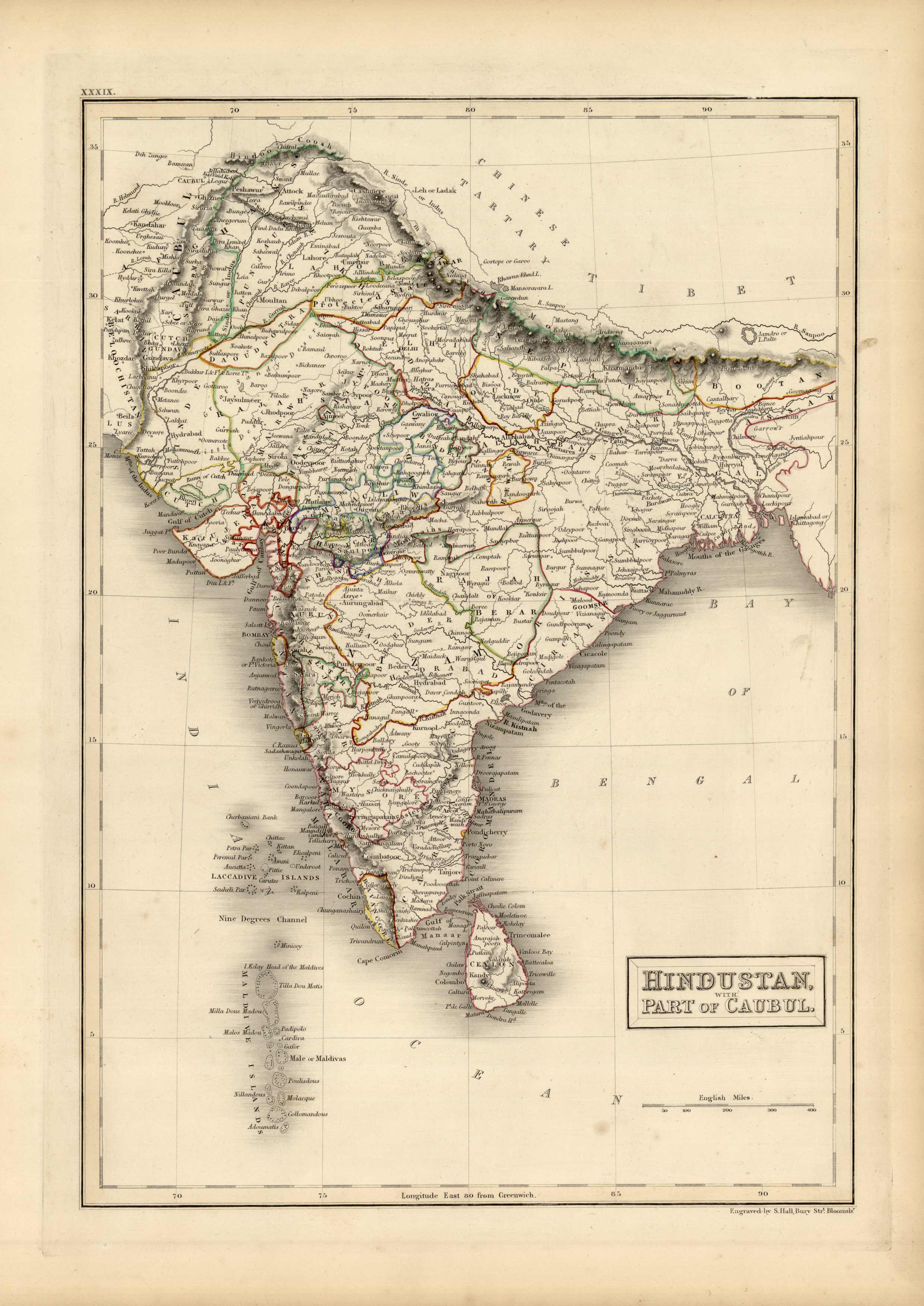 Hindustan with Part of Caubul Hindustan with Part of Caubul
