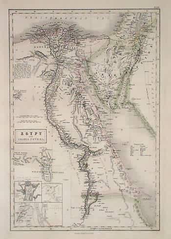 Map of Egypt and Arabia Petraea Map of Egypt and Arabia Petraea