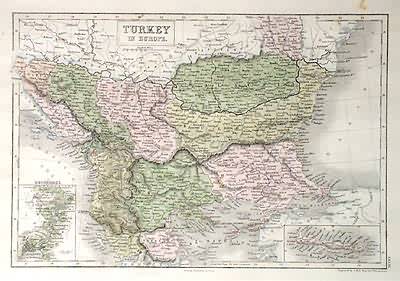 Map of Turkey in Europe