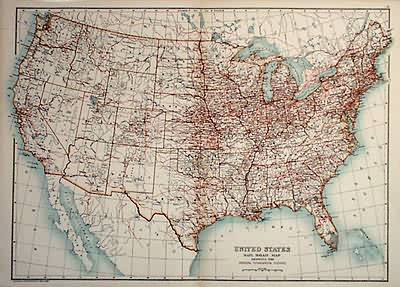 United States Rail Road Map