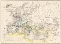 Europe aLavenement de Justinien (Extent of the Justinian Empire)'