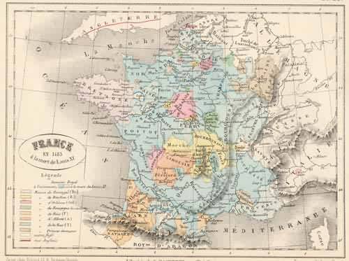 France en 1483 alamort de Louis XI'