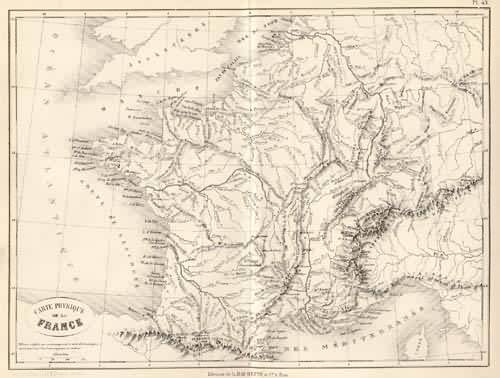 Carte Physique de la France