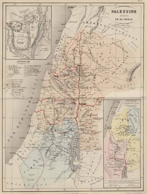 Palestine Divisee en XII Tribus - Art Source International