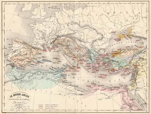 Le Monde Ancien avant la Destruction de Carthage 150 avant J.C.