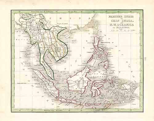 Farther India or China India and  N.W. Oceanica or Malaysia