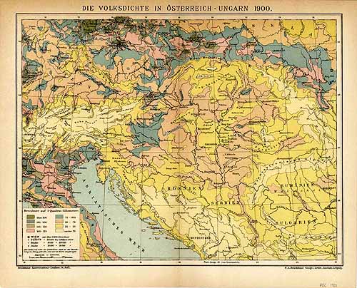 Population of the Austria Hungary Empire in 1900