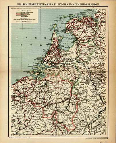 Navigation routes in Belgium and the Netherlands Navigation routes in Belgium and the Netherlands