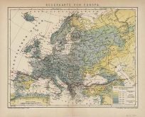 Map of the Rain in Europe Europa
