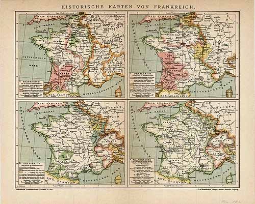 Map of the History of France