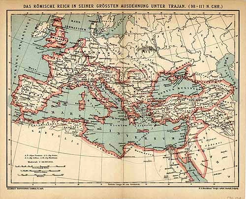 Extension of the Roman Empire under Trajan - Art Source International