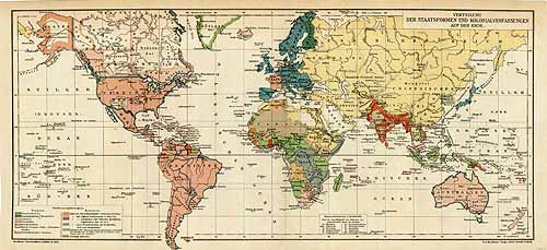 Distribution of Colonial States in Different Countries - Art Source ...